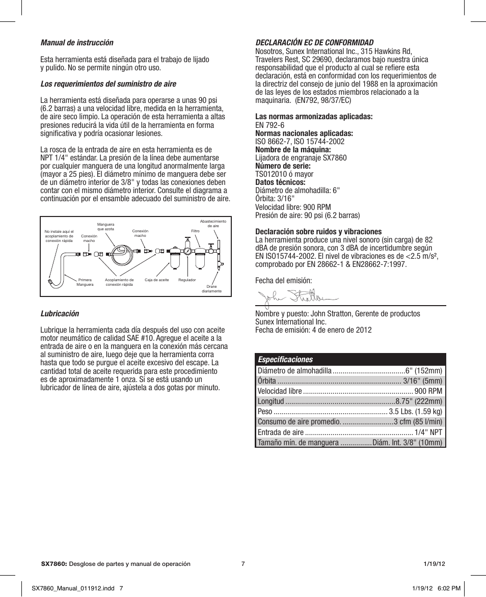 Sunex Tools SX7860 User Manual | Page 7 / 11