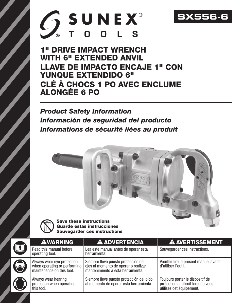 Sunex Tools SX556-6 User Manual | 11 pages