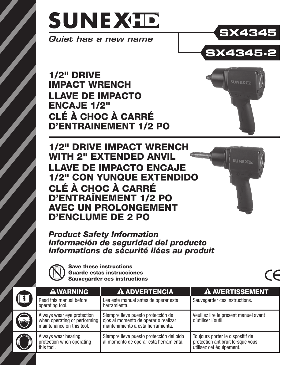 Sunex Tools SX4345 User Manual | 11 pages