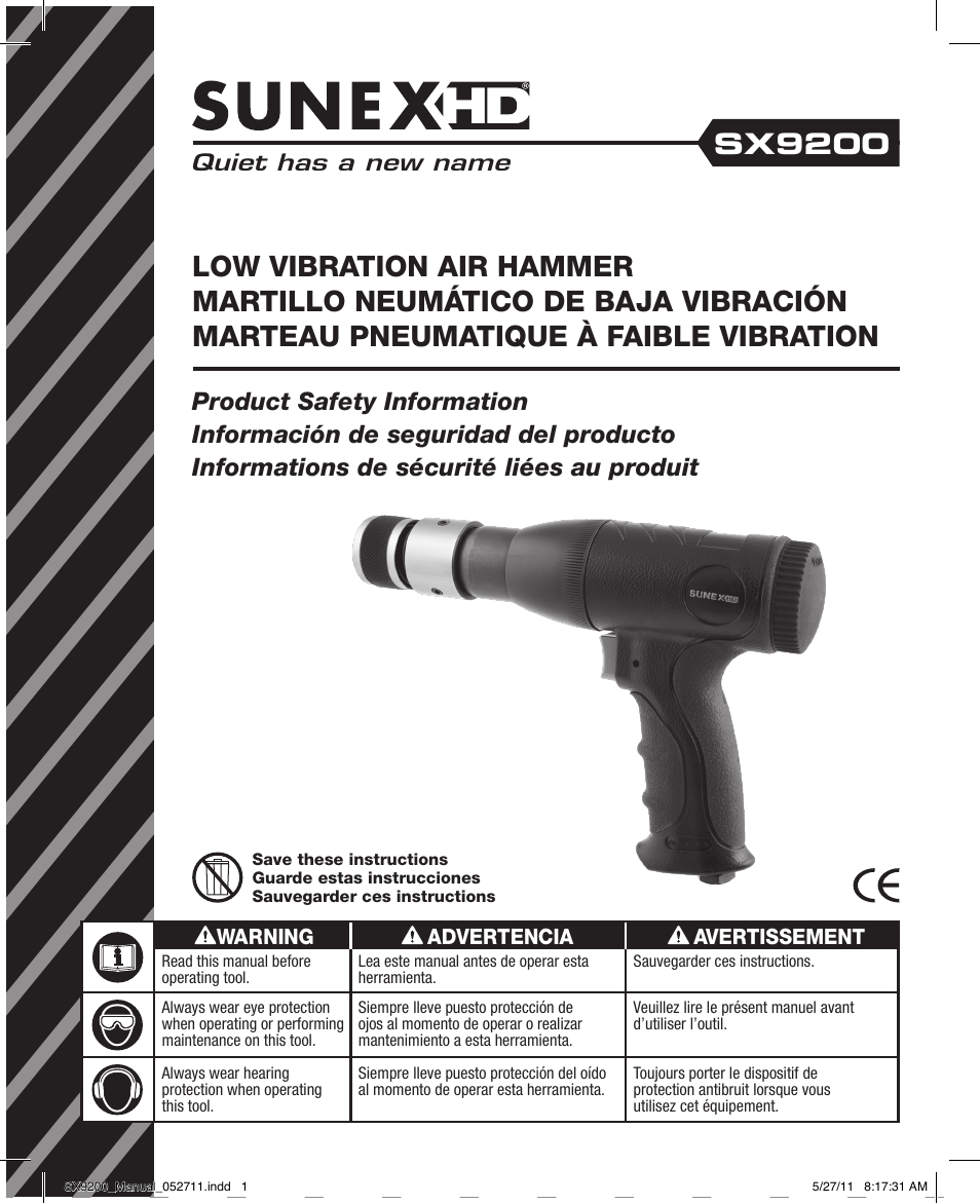 Sunex Tools SX9200 User Manual | 11 pages