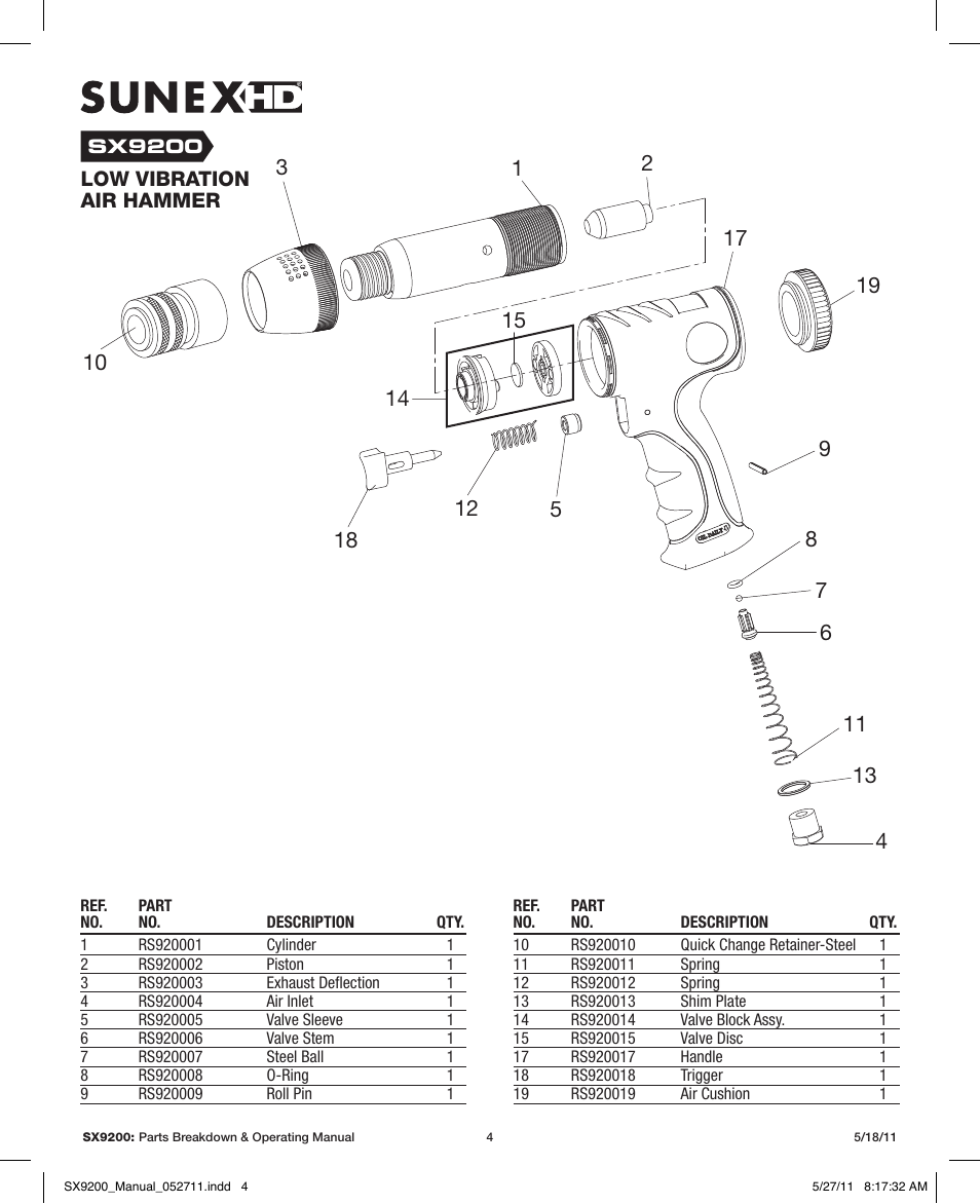 Sunex Tools SX9200 User Manual | Page 4 / 11