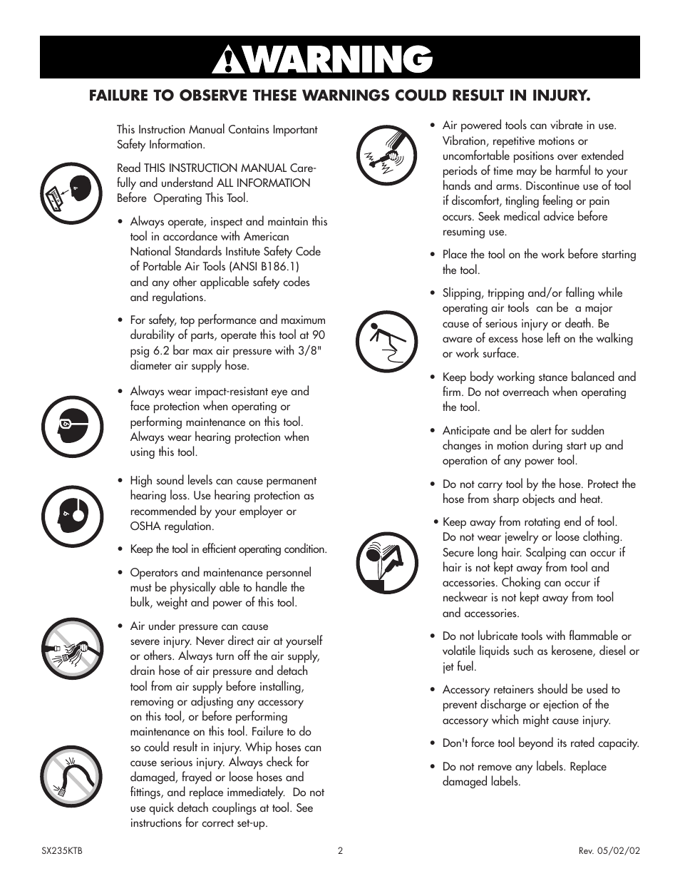 Sunex Tools SX235KTB User Manual | Page 2 / 4
