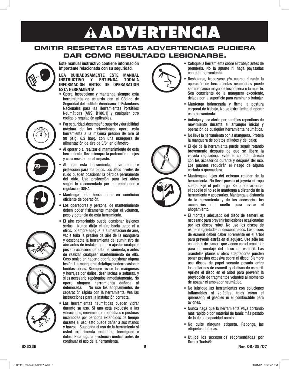 Sunex Tools SX232B User Manual | Page 6 / 10