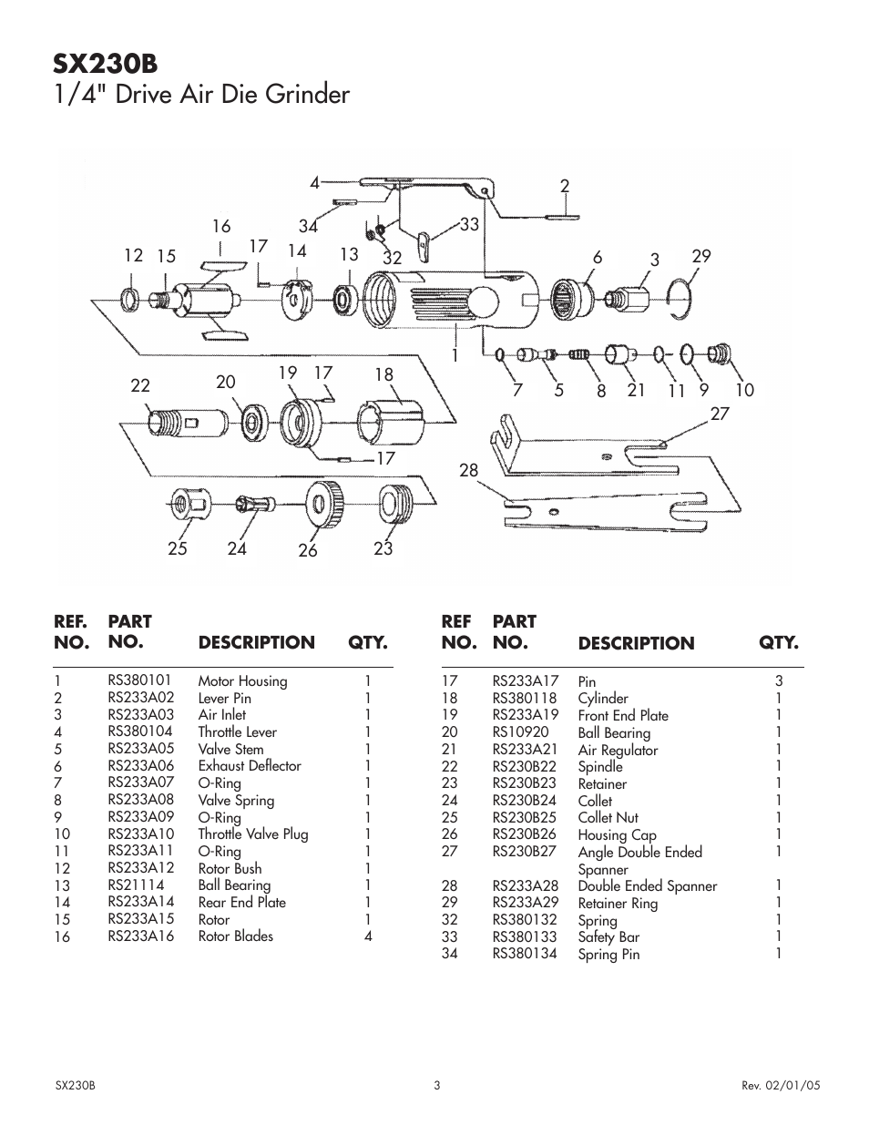 Sunex Tools SX230B User Manual | Page 3 / 10