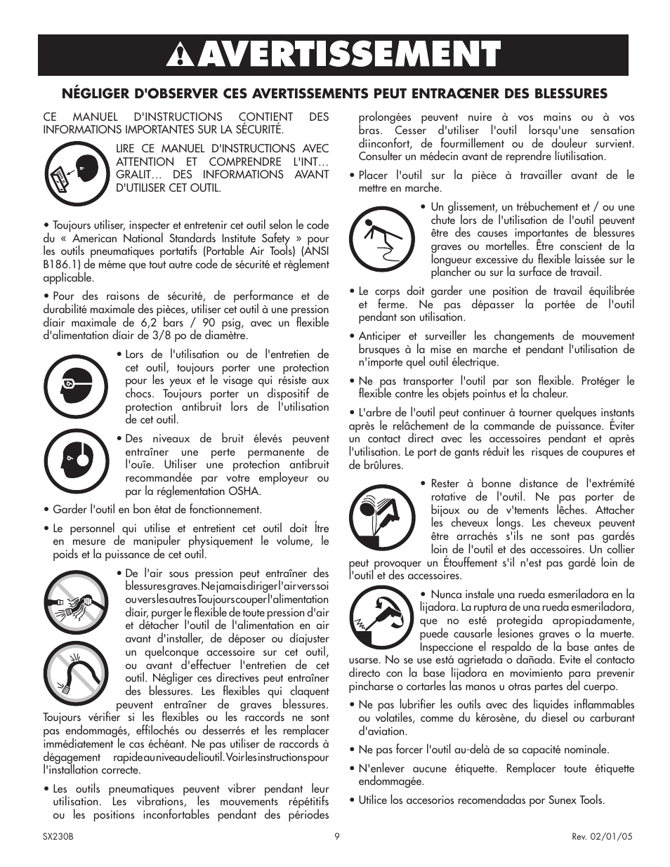 Sunex Tools SX230B User Manual | Page 9 / 10