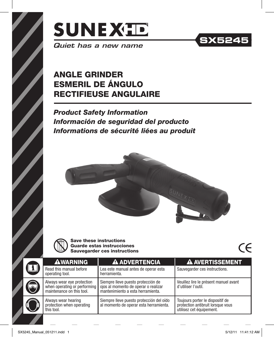 Sunex Tools SX5245 User Manual | 11 pages