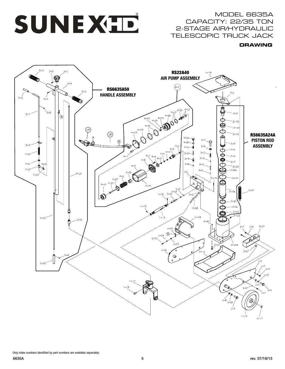Sunex Tools 6635A User Manual | Page 5 / 14