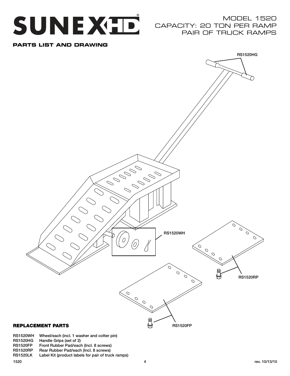 Sunex Tools 1520 User Manual | Page 4 / 12