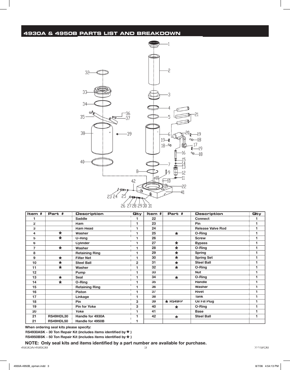 Sunex Tools 4950B User Manual | Page 3 / 10