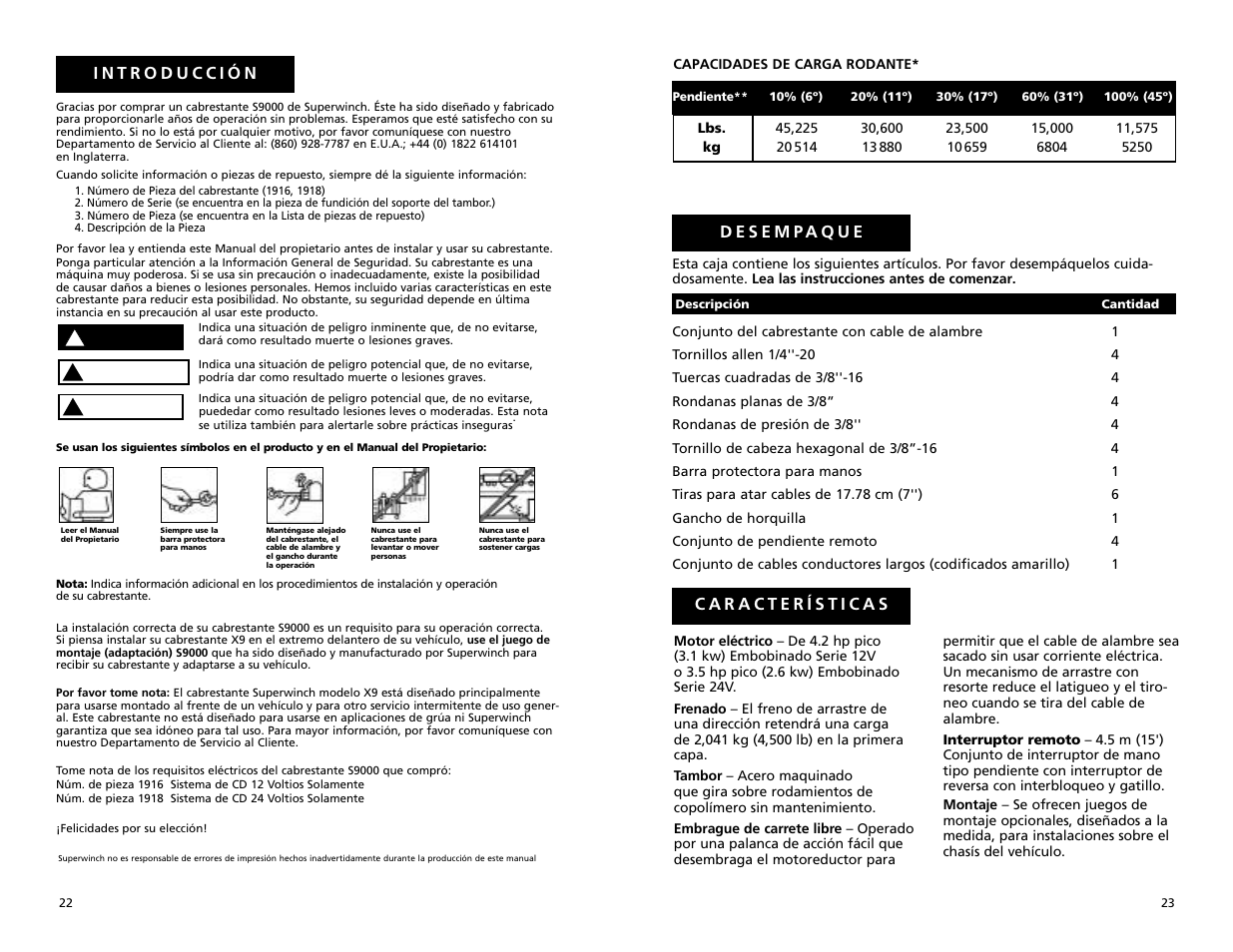 Superwinch S9000 - 4,082 kgs/12V (1916, 1918) User Manual | Page 12 / 30