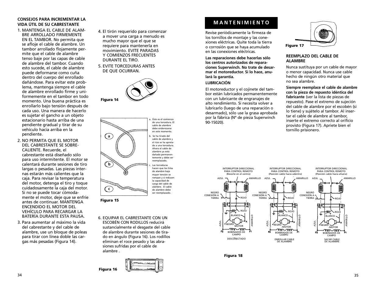 Superwinch X9 – 4,082 kgs/12V (1901, 1902) User Manual | Page 18 / 34