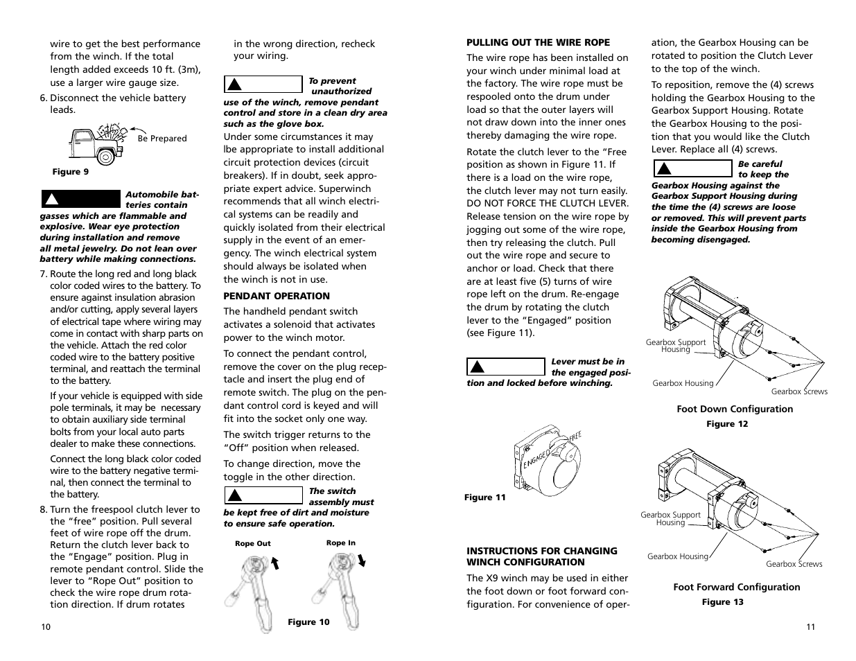 Superwinch X9 – 4,082 kgs/12V (1901, 1902) User Manual | Page 6 / 34