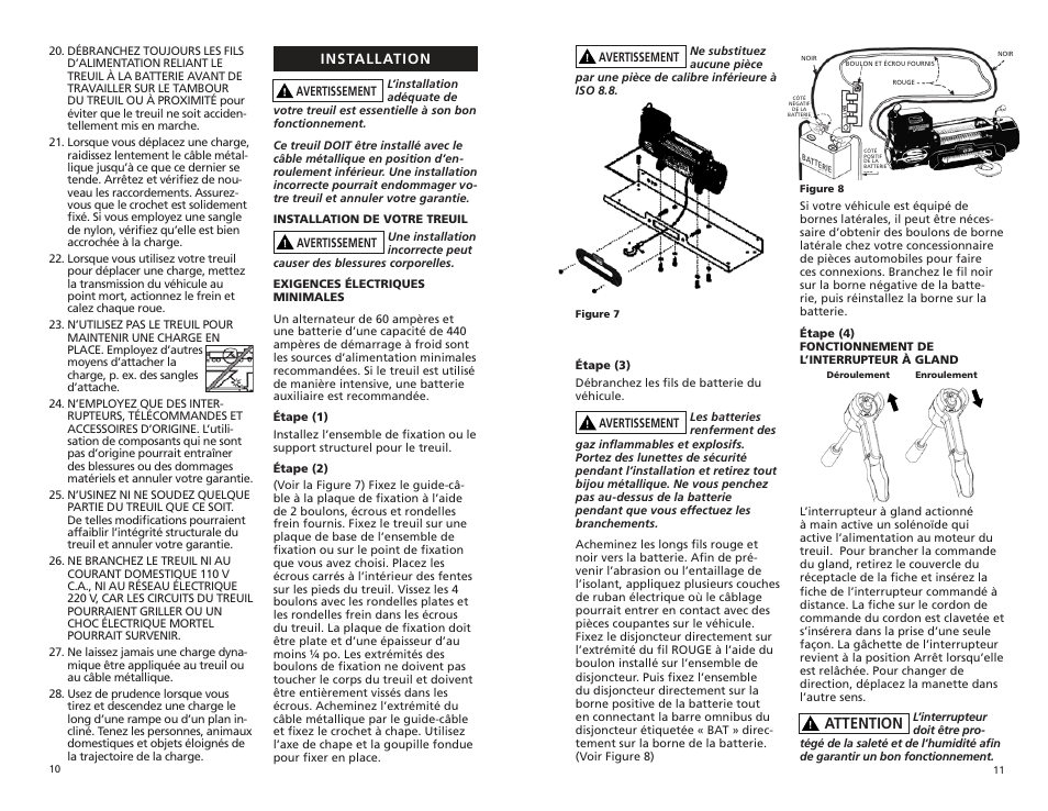 Lp8500 manmasfjb_part6, Attention | Superwinch LP8500 - 3,855 kgs/12V User Manual | Page 7 / 10