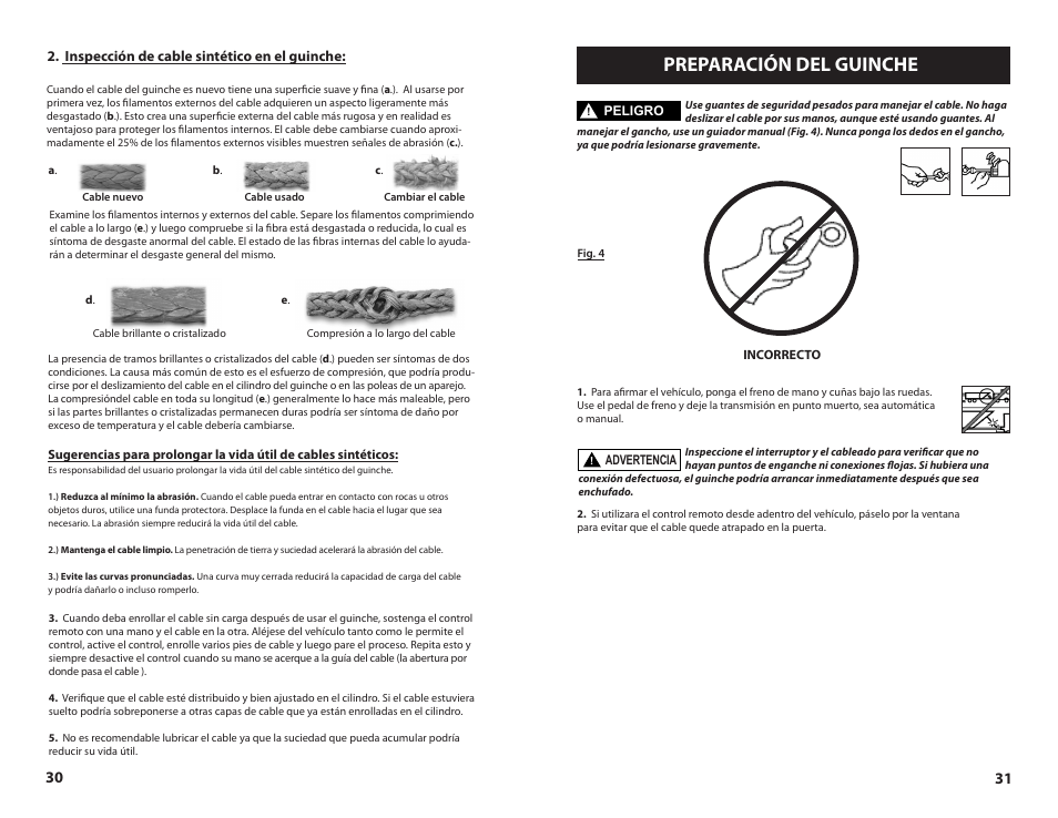 Preparación del guinche | Superwinch TALON SERIES WINCH User’s Guide User Manual | Page 16 / 18