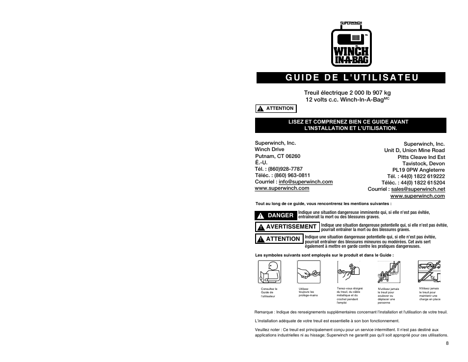 Superwinch Winch-In-A-Bag – 907 kgs/12V User Manual | Page 5 / 12