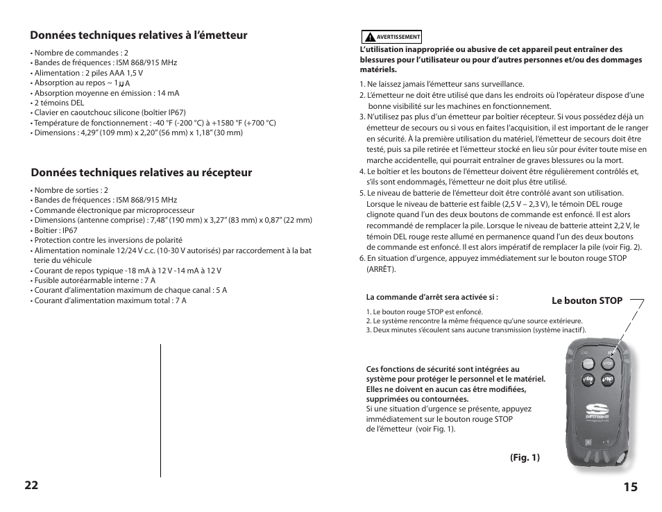 Superwinch Certus Wireless for Superwinch S Series winches User Manual | Page 15 / 18