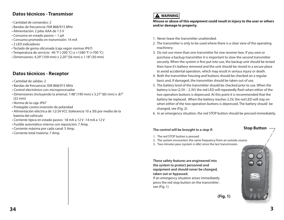 Superwinch Certus Wireless for Superwinch S Series winches User Manual | Page 3 / 18