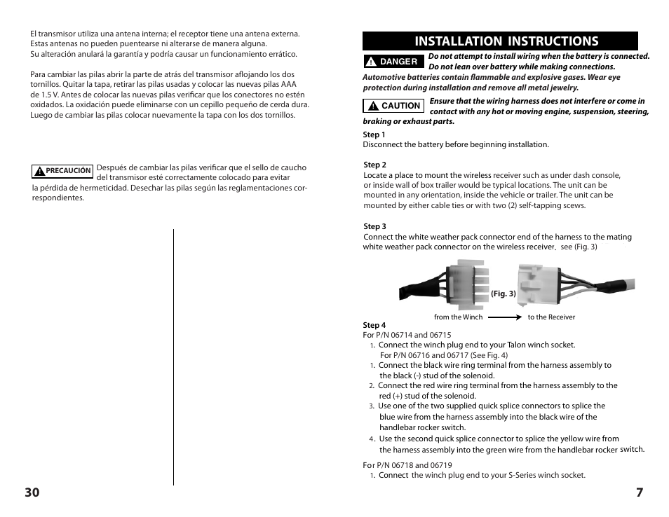 Installation instructions | Superwinch Certus Wireless for Superwinch S Series winches User Manual | Page 7 / 18