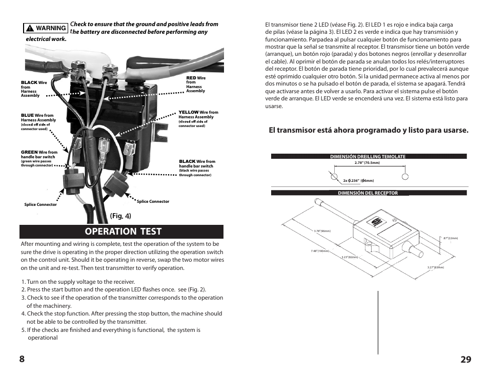 Operation test, Fig ) | Superwinch Certus Wireless for Superwinch S Series winches User Manual | Page 8 / 18