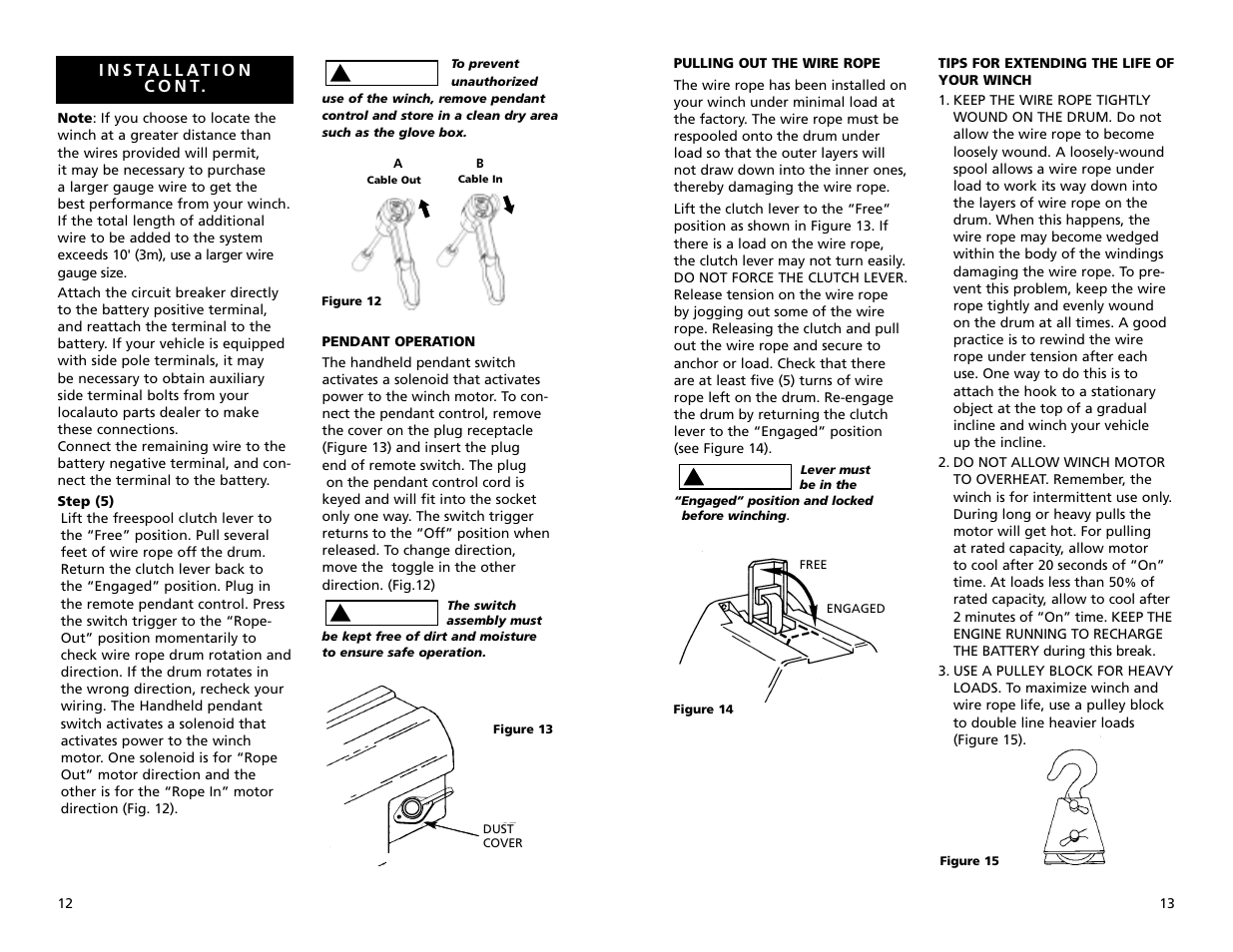 Superwinch S4000 - 1,814 kgs/12V User Manual | Page 7 / 33