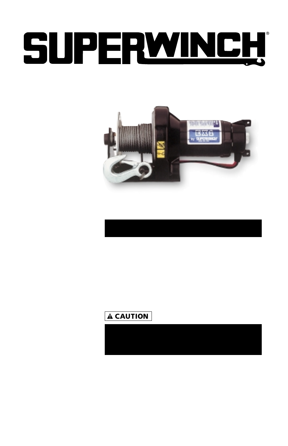 Superwinch EX1 – 453 kgs/12V (1110) User Manual | 48 pages