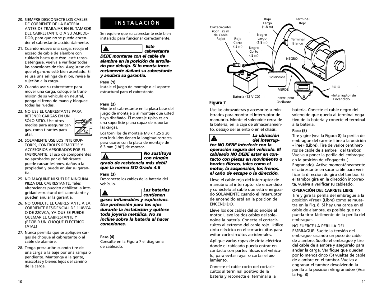 Superwinch LT2000 ATV – 907 kgs/12V User Manual | Page 6 / 10