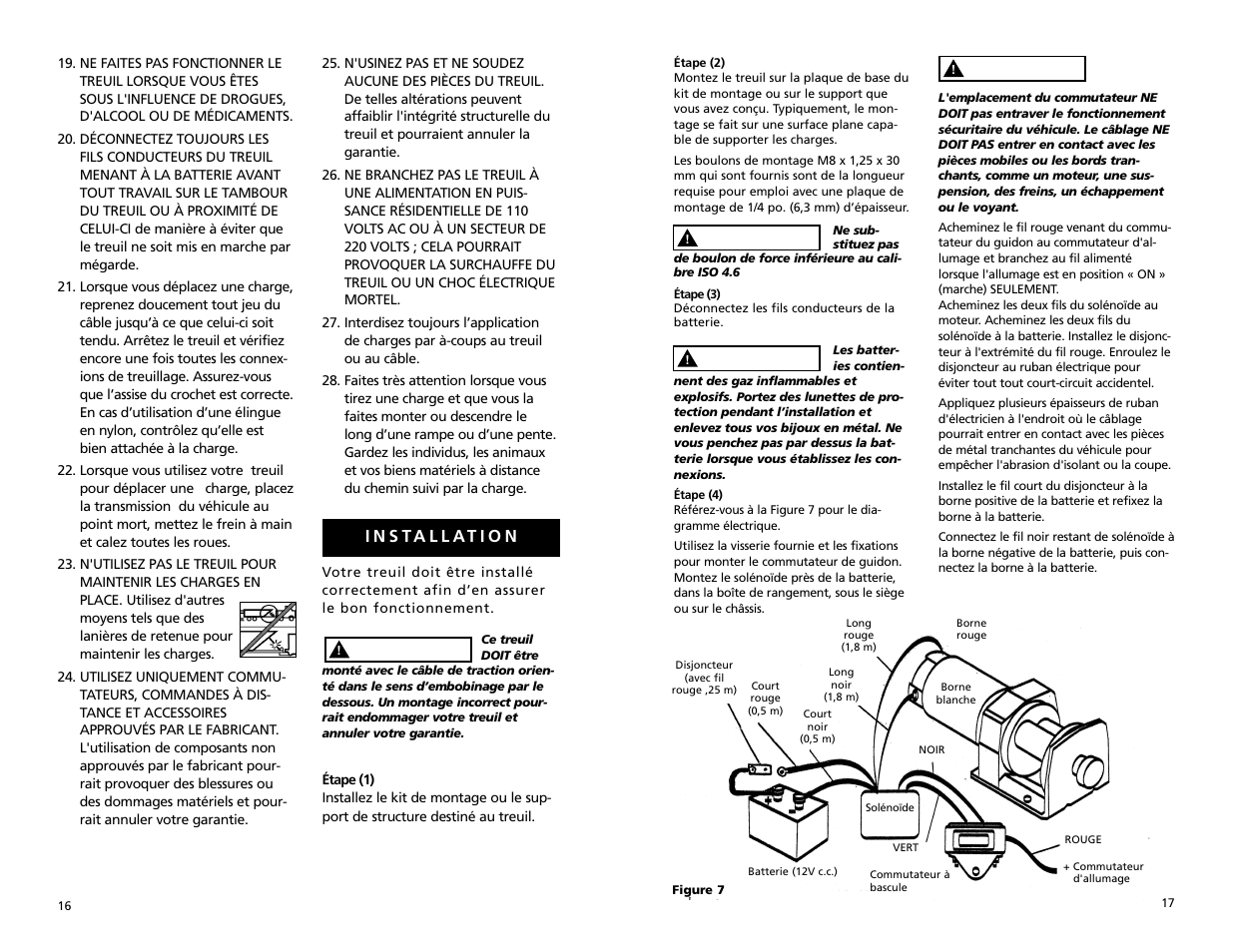 Superwinch LT2000 ATV – 907 kgs/12V User Manual | Page 9 / 10