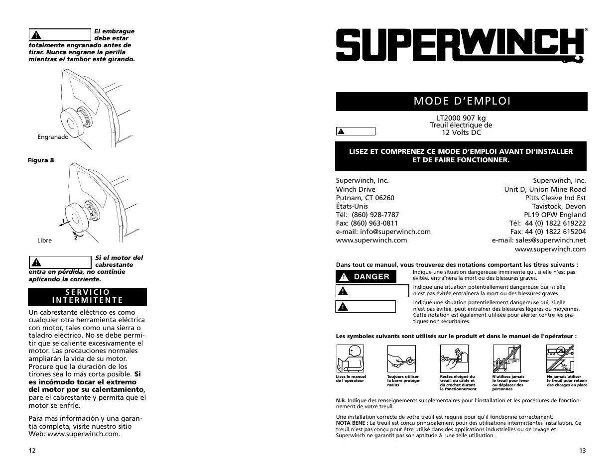 Mode d‘emploi | Superwinch LT2000 – 907 kgs/12V User Manual | Page 7 / 10