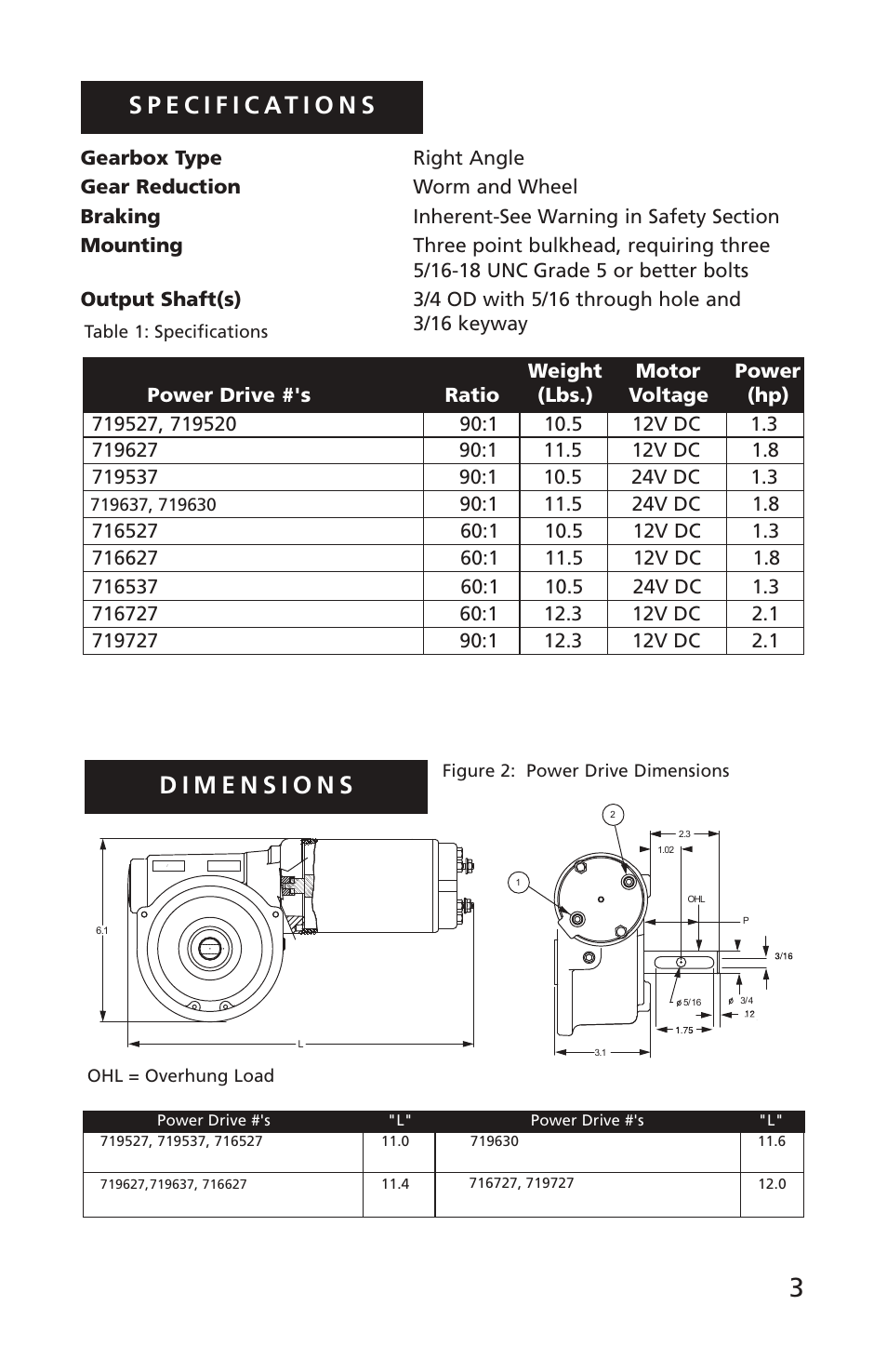 Superwinch DC POWER DRIVES User Manual | Page 3 / 9