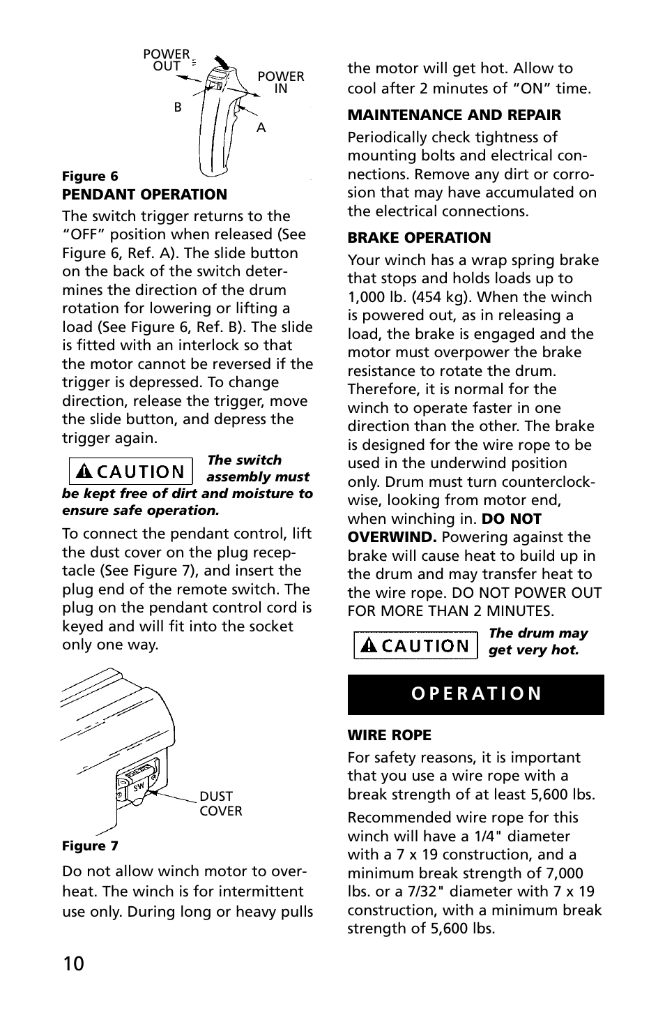 Superwinch C1000 (Motor Cover/Remote) - 453 kgs/12V User Manual | Page 11 / 60