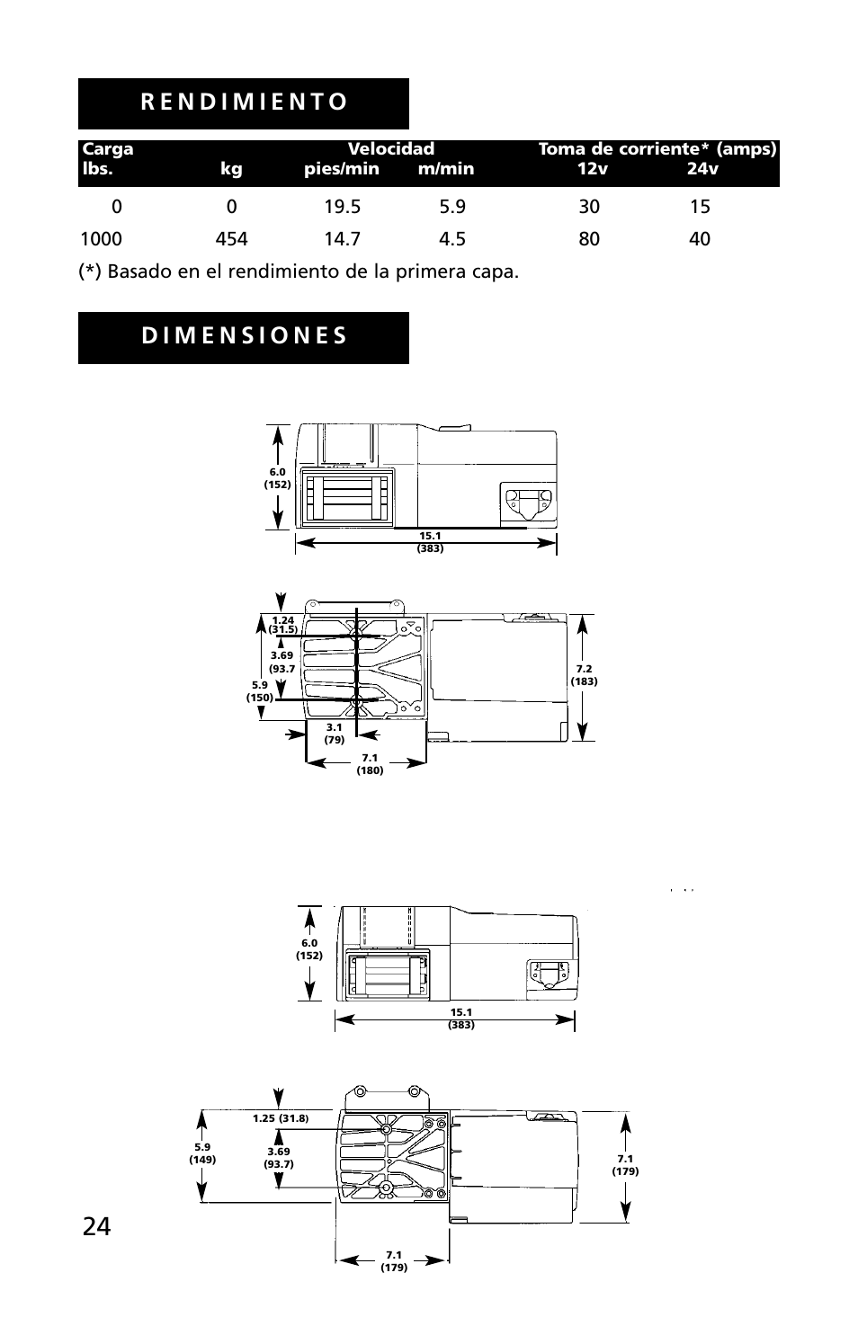 Superwinch C1000 (Motor Cover/Remote) - 453 kgs/12V User Manual | Page 25 / 60