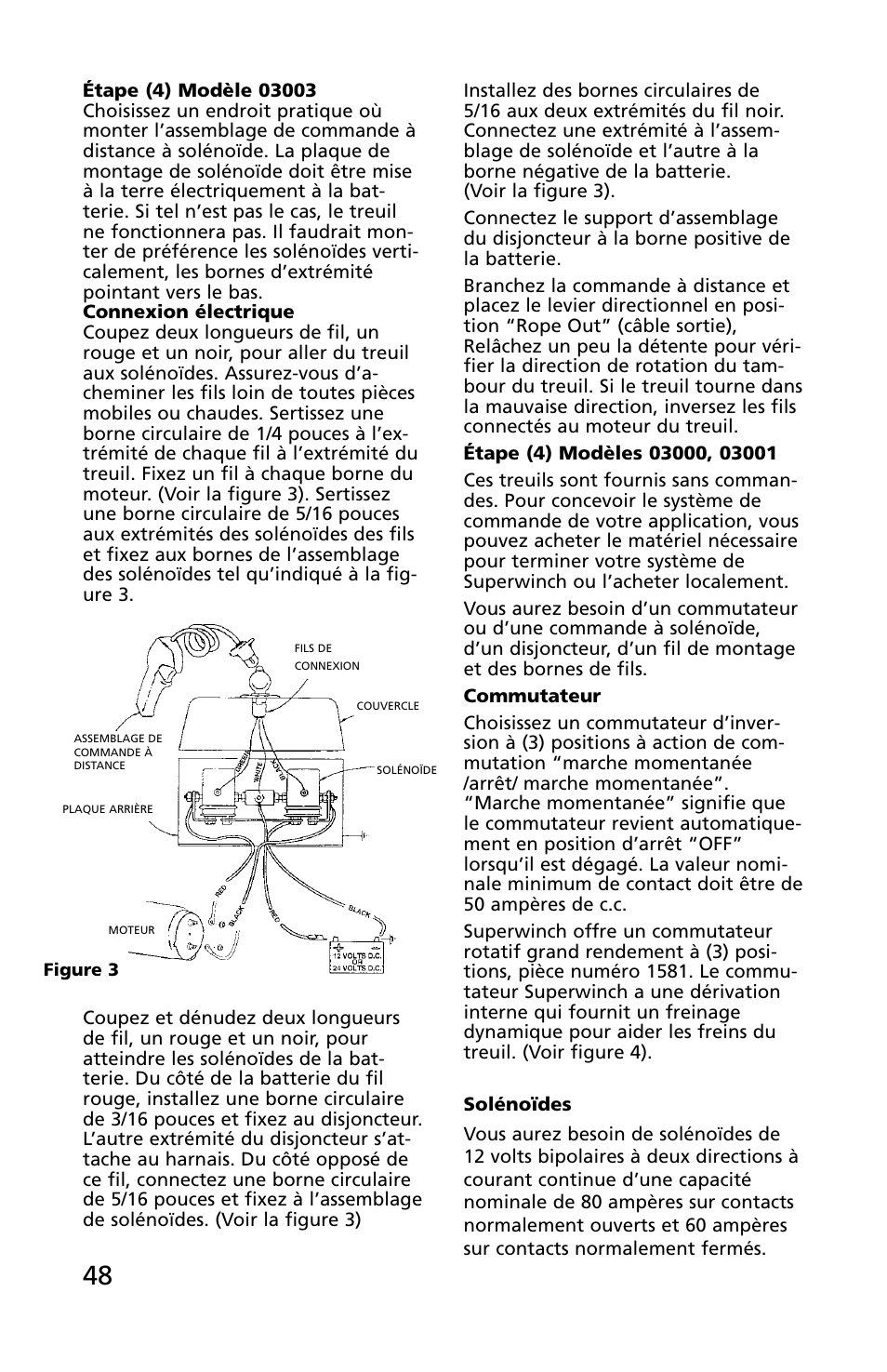 Superwinch C1000 (Motor Cover/Remote) - 453 kgs/12V User Manual | Page 49 / 60