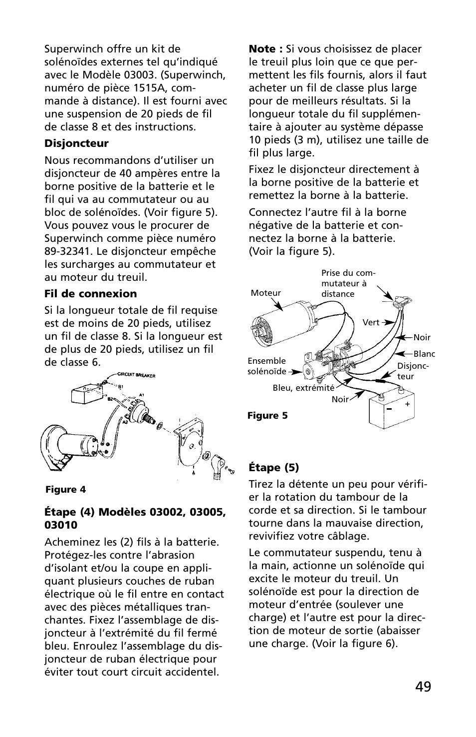 Superwinch C1000 (Motor Cover/Remote) - 453 kgs/12V User Manual | Page 50 / 60