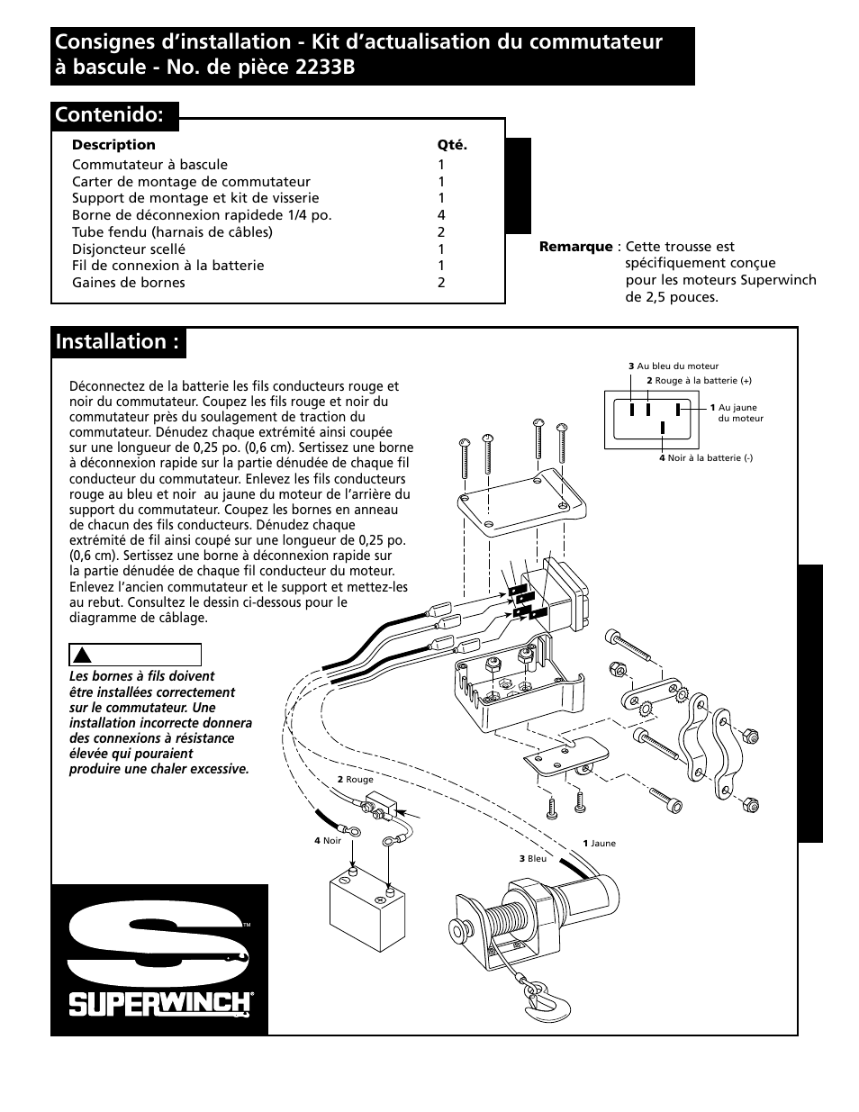 Superwinch Rocker Switch (2233B) User Manual | Page 5 / 6