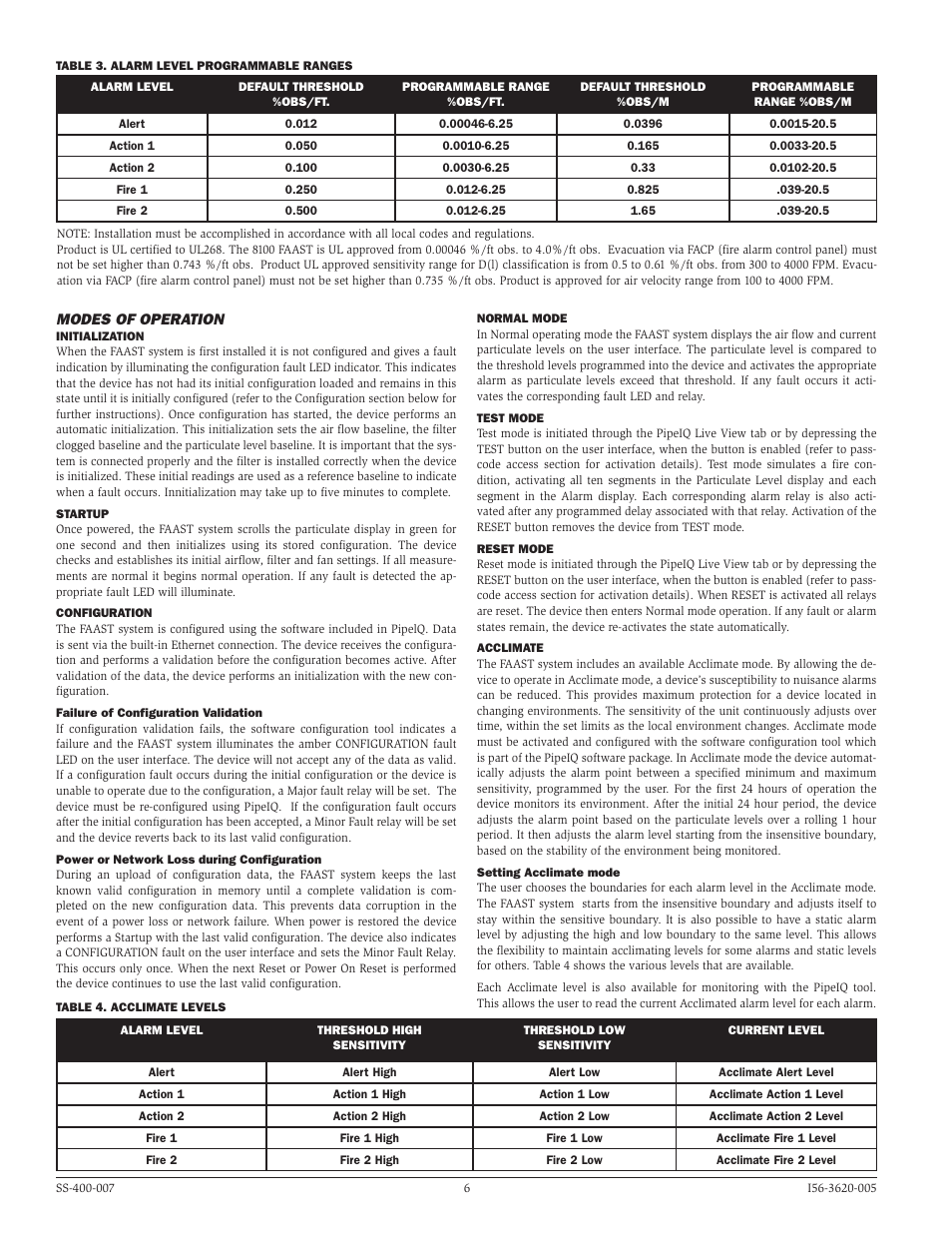 System Sensor 8100 FAAST User Manual | Page 6 / 12