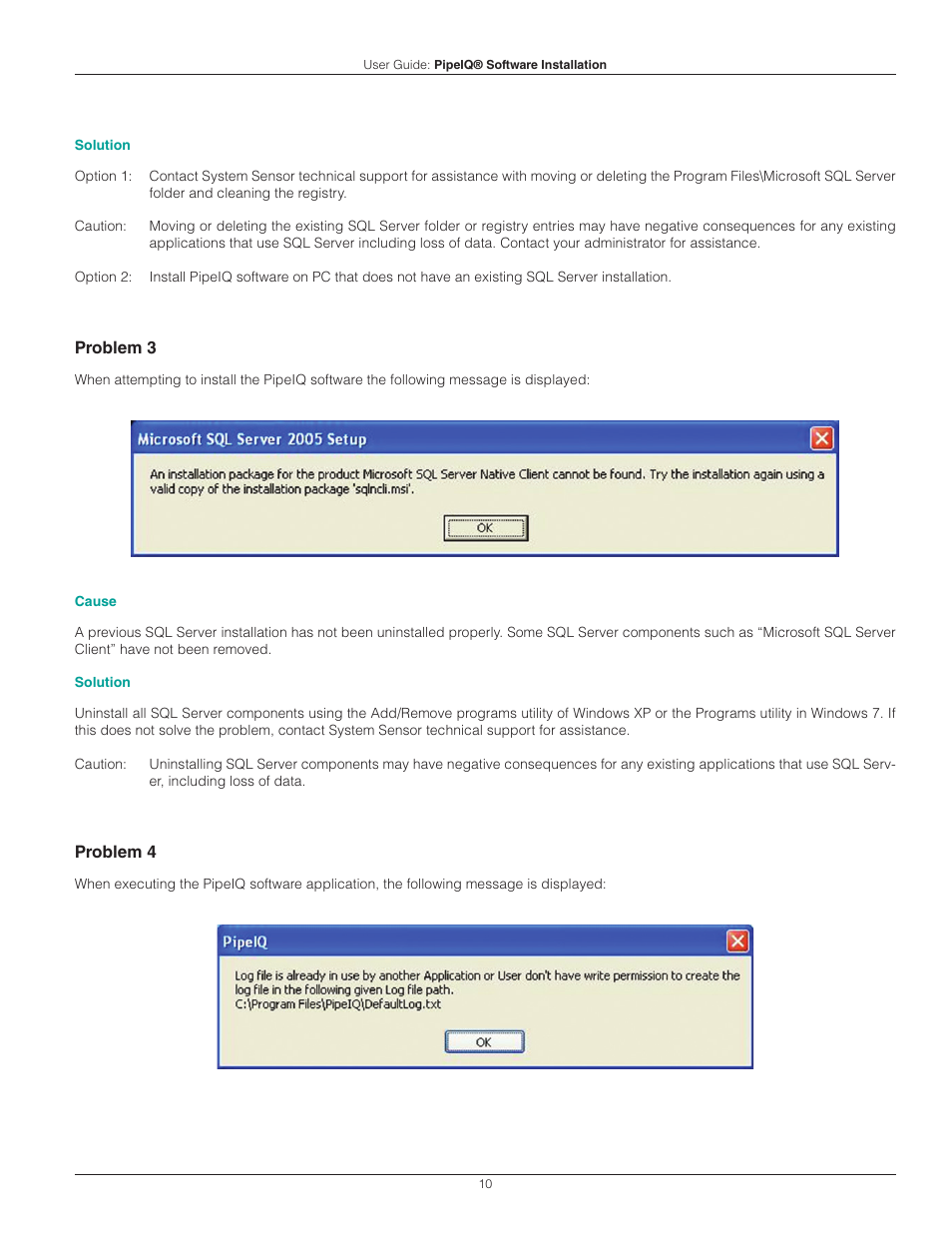 System Sensor PipeIQ User Manual | Page 10 / 14