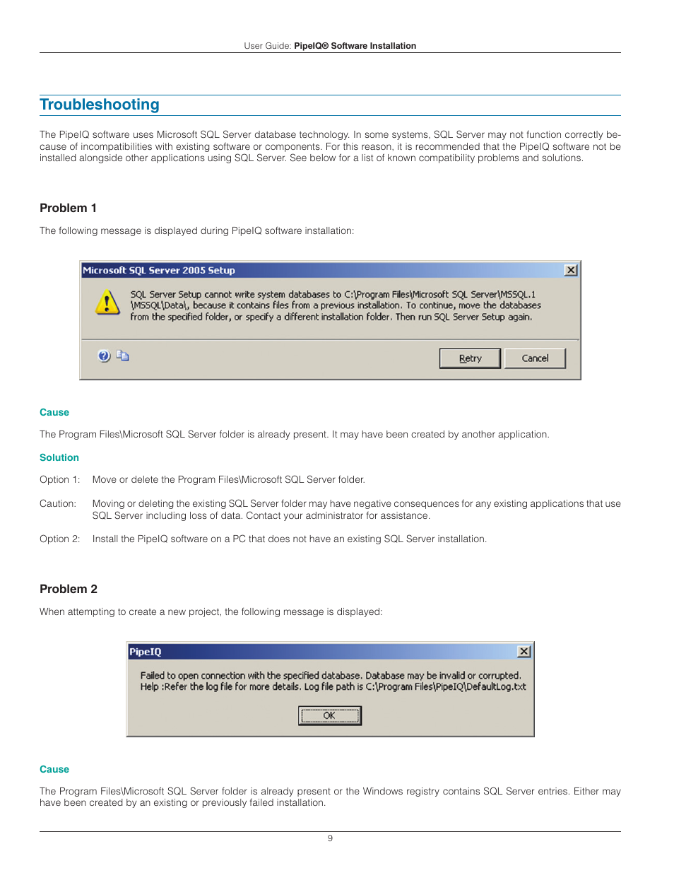 Troubleshooting | System Sensor PipeIQ User Manual | Page 9 / 14