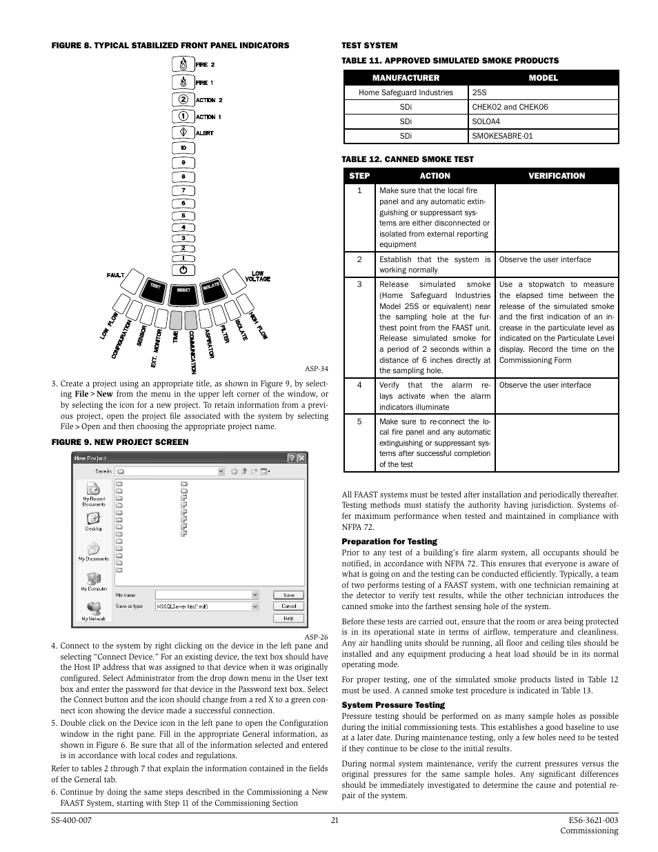 System Sensor FAAST Comprehensive User Manual | Page 21 / 35