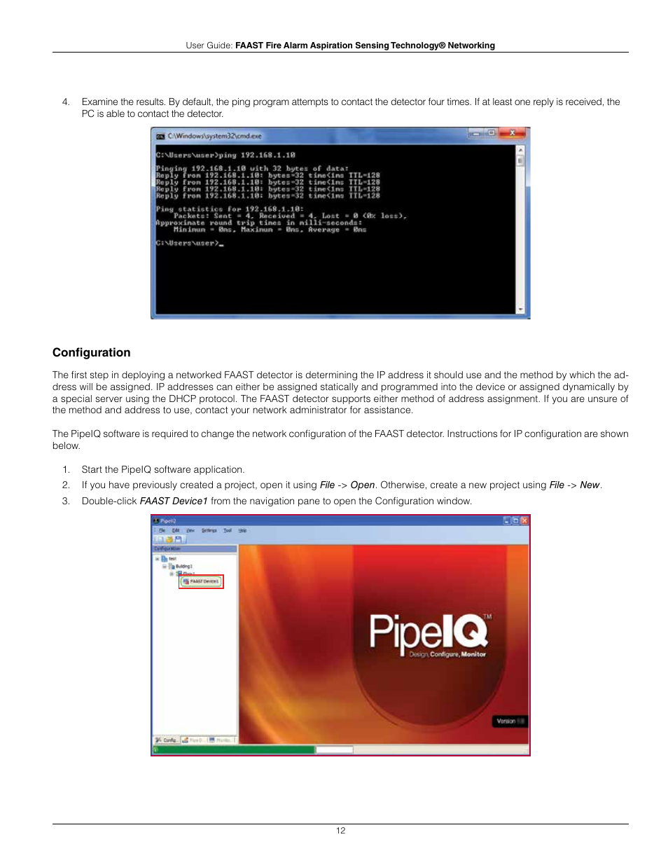 System Sensor FAAST Networking User Manual | Page 12 / 40