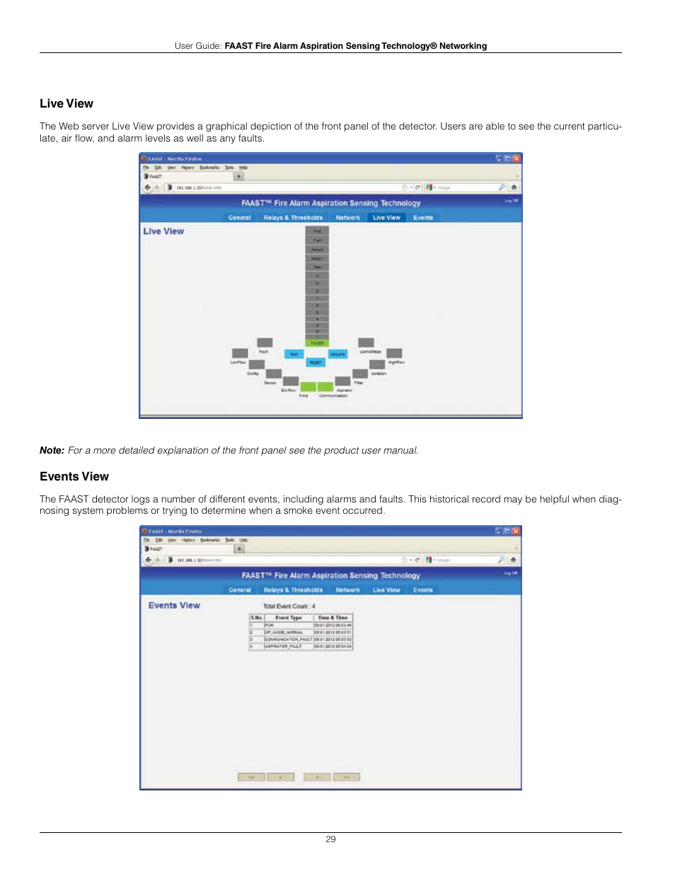 System Sensor FAAST Networking User Manual | Page 29 / 40