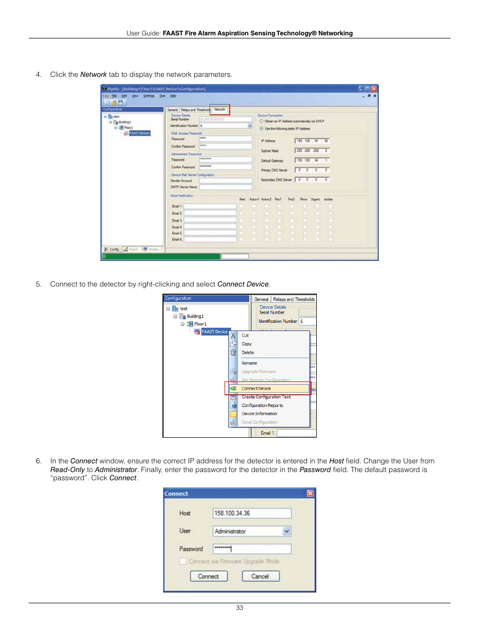 System Sensor FAAST Networking User Manual | Page 33 / 40