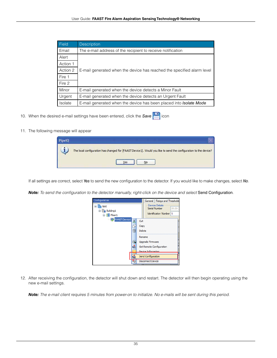 System Sensor FAAST Networking User Manual | Page 35 / 40