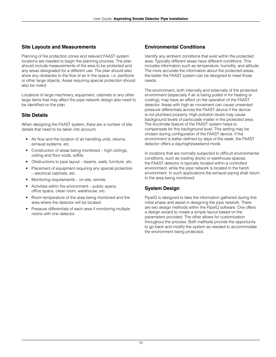 System Sensor Pipe Installation User Manual | Page 10 / 20