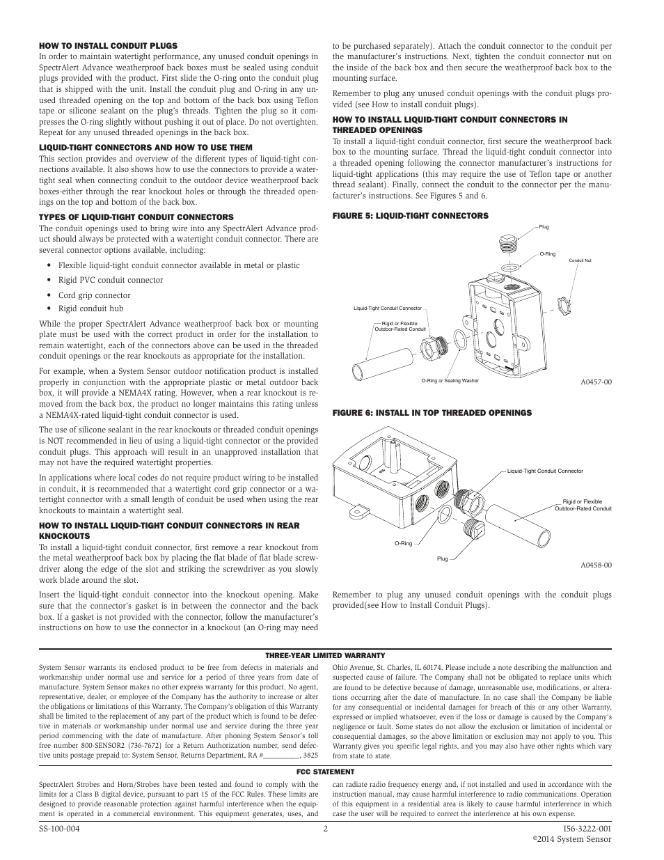 System Sensor K Series Devices User Manual | Page 2 / 2