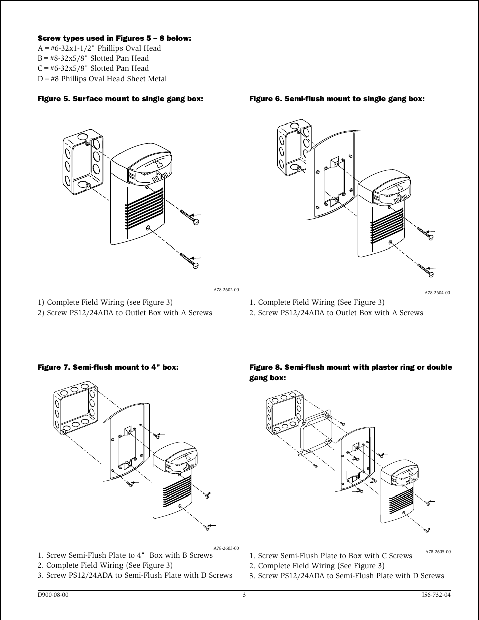 System Sensor PS12_24ADA Series Strobes with Mini-sounder User Manual | Page 3 / 4