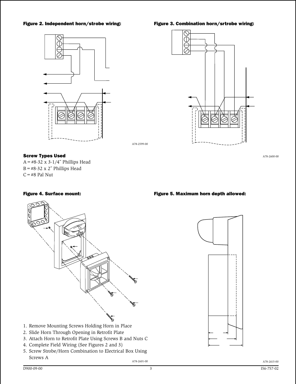 Figure 4. surface mount | System Sensor RP12_24ADA Series Retrofit Strobes User Manual | Page 3 / 4
