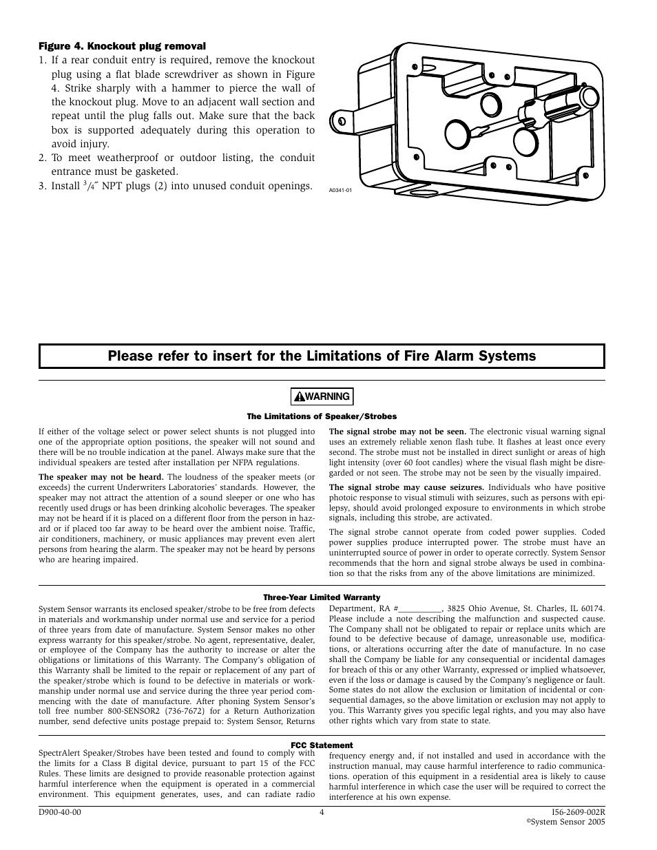 System Sensor SP2R1224MCK User Manual | Page 4 / 4