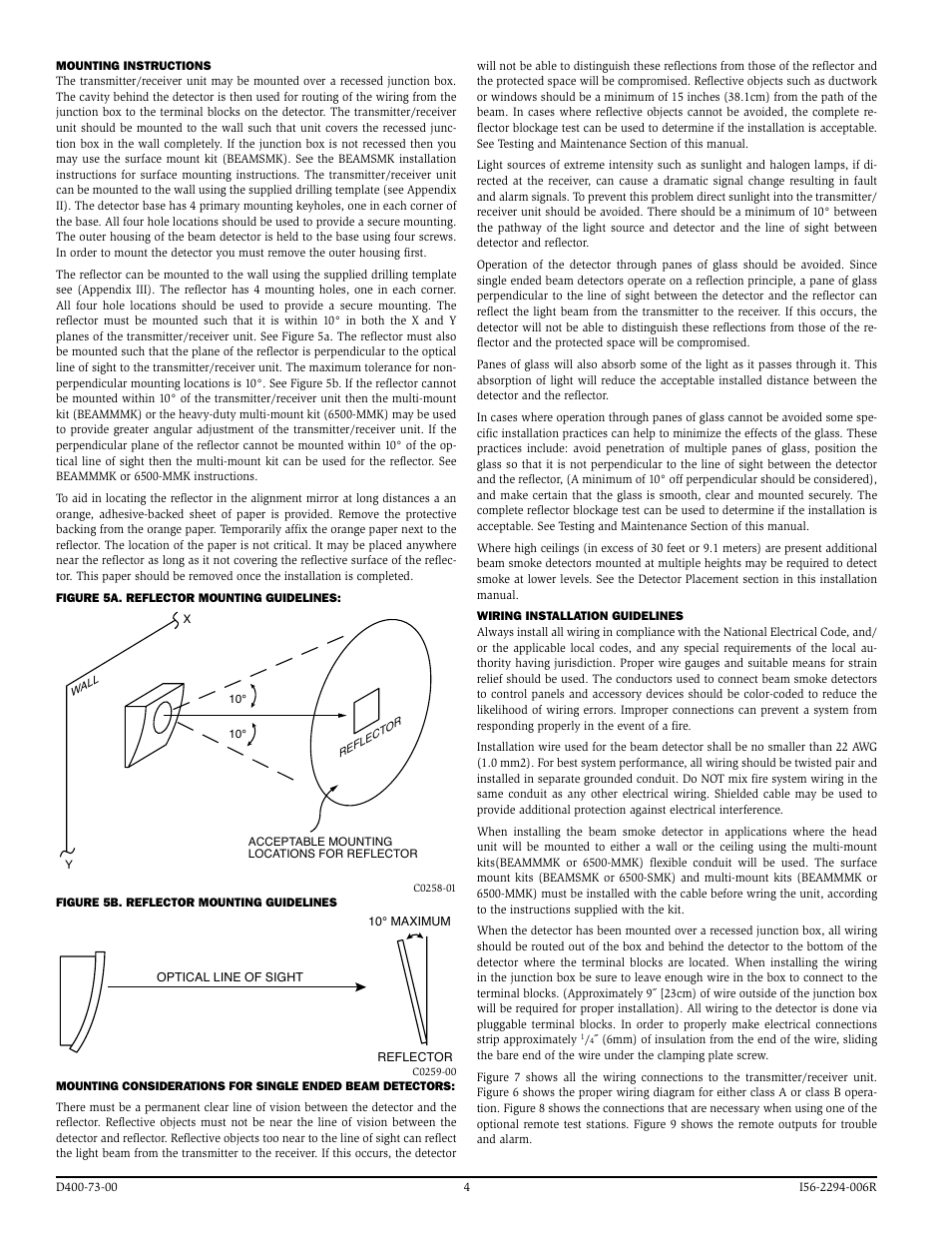 System Sensor BEAM1224, BEAM1224S User Manual | Page 4 / 13