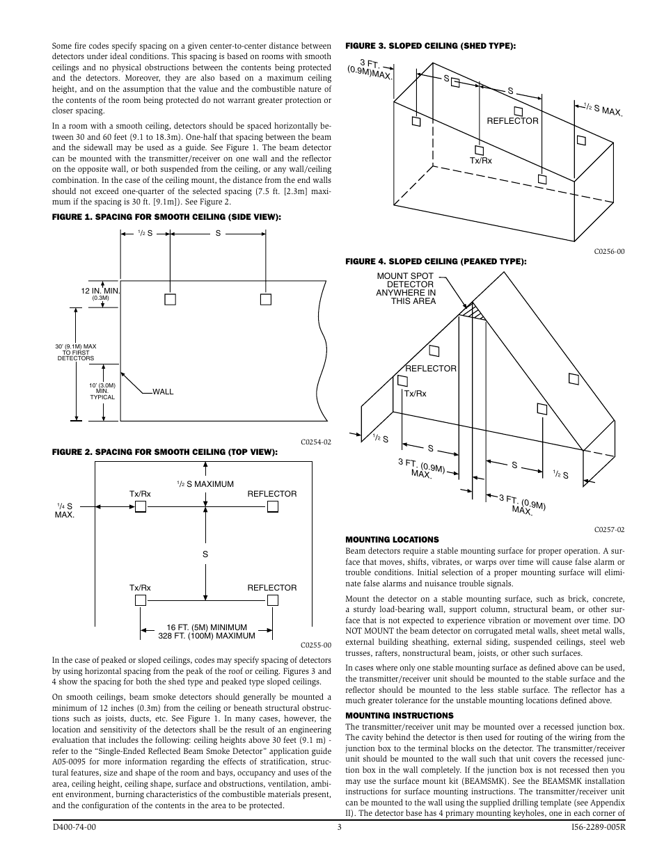 System Sensor BEAM200 and BEAM200S User Manual | Page 3 / 15