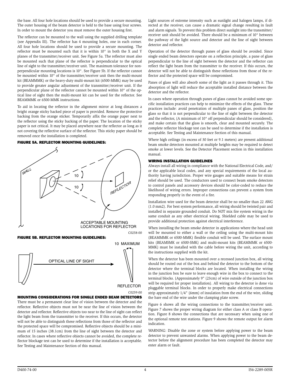 System Sensor BEAM200 and BEAM200S User Manual | Page 4 / 15